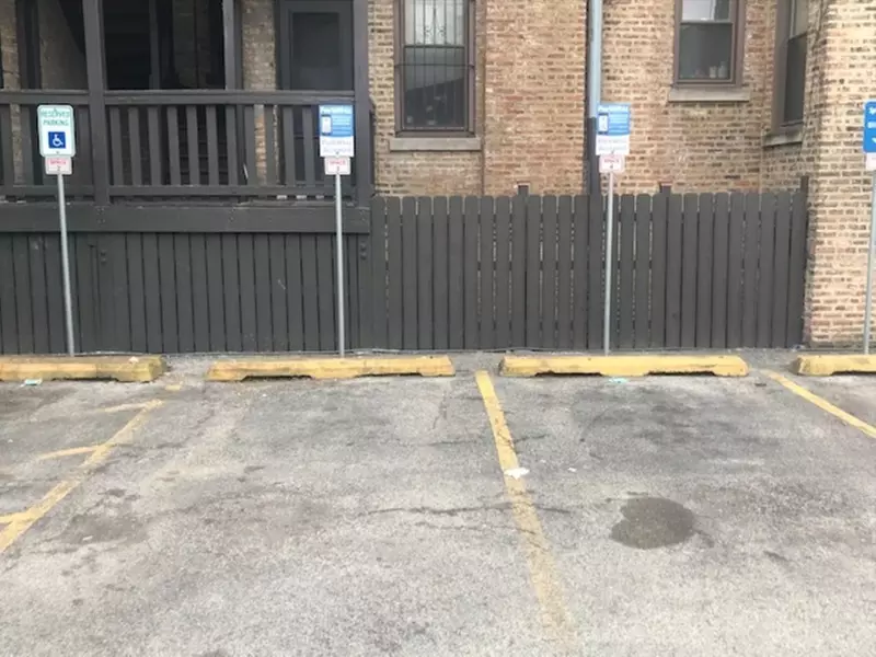 Parking at Alley Entrance - 1552 N. La Salle Dr. Lot