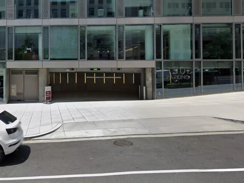 Parking at 1301 Pennsylvania Ave. NW. Garage