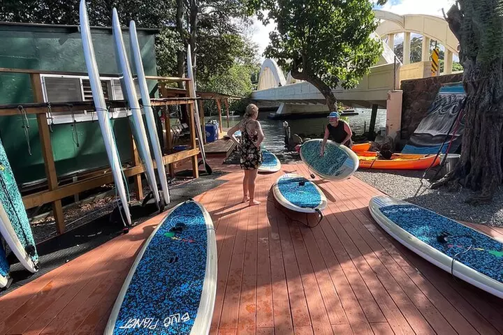 Haleiwa River Paddle Board Rental with Blue Planet Adventure Co.