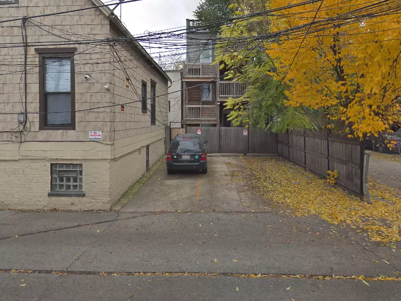 Parking at Alley Entrance - 3511 N. Seminary Ave. Lot