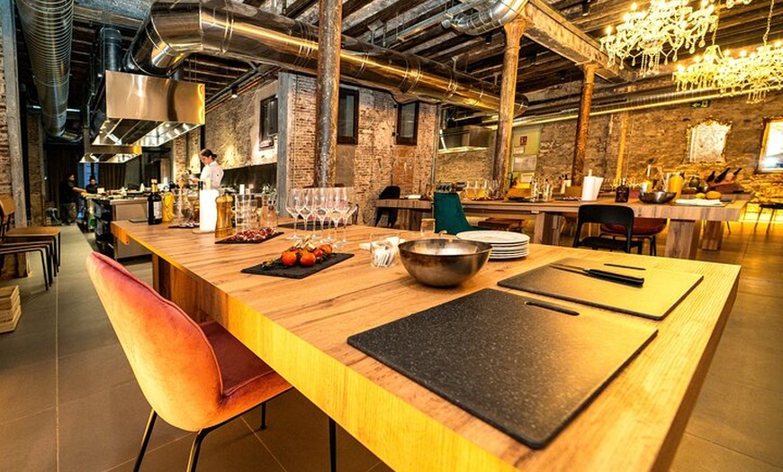 Image 2: Barcelona Paella Cooking Class &amp; Boqueria &amp; Hofmann-Trained Chefs