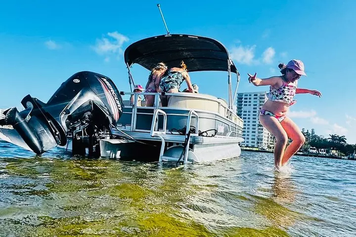 Pontoon Boat 26ft (12pp/115Hp) - Hollywood - FLL - SunBoat rental