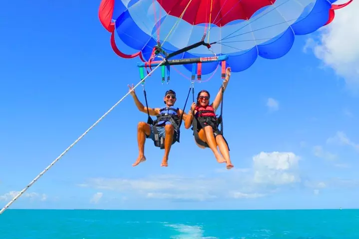 Parasailing over the Historic Key West Seaport