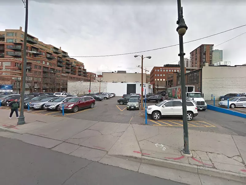 Parking at 1406-1416 Blake St. Lot - Second Medium