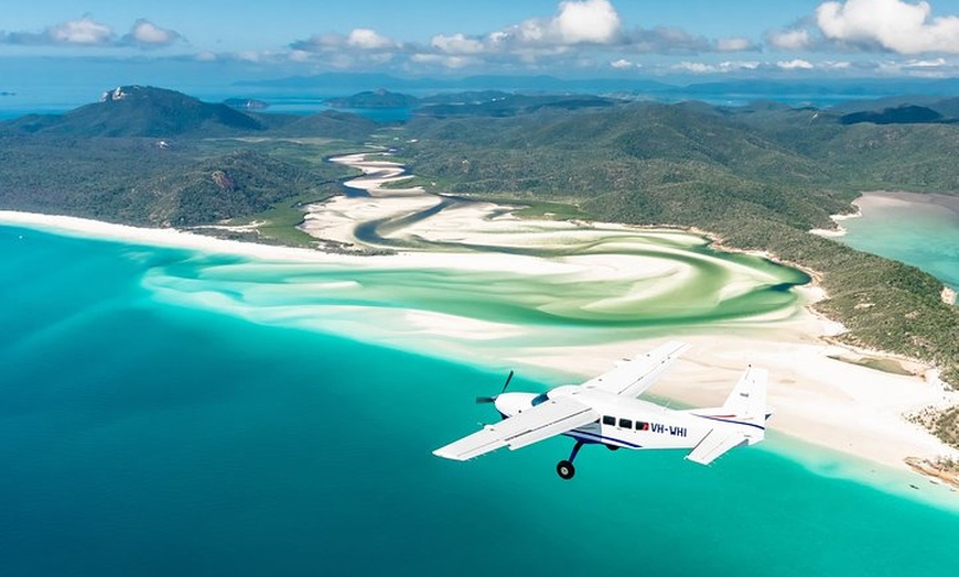 Image 5: Scenic Flight over Heart Reef, Whitehaven Beach, Hill Inlet, GBR