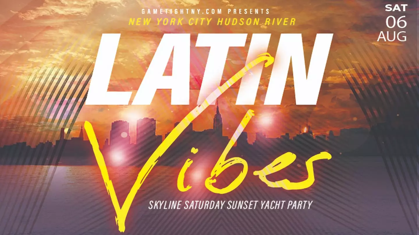 NYC Latin Vibes Yacht Party Cruise - Saturday, May 25, 2024 / 6:30pm - Primary Image