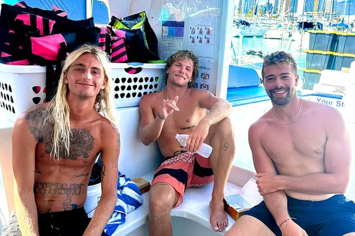 Waikiki Catamaran Escape: Snorkel with Turtles & Water Sports Fun