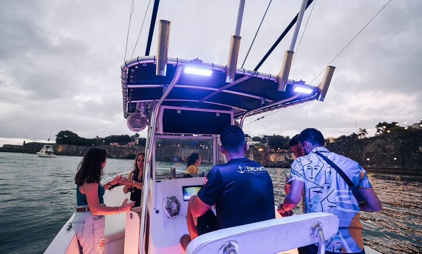 Image 19: Private Old San Juan Bay Boat Sunset-Night Cruise