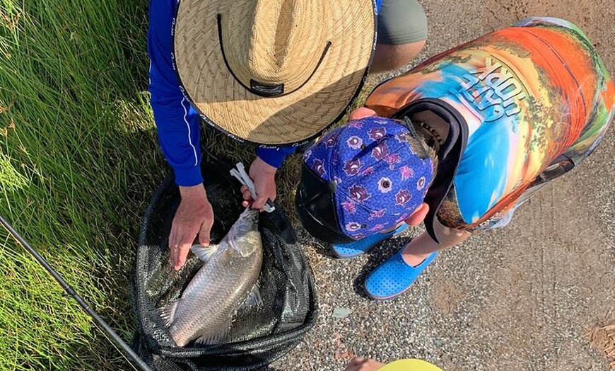 Image 1: Hook-A-Barra Fishing and Farm Activity