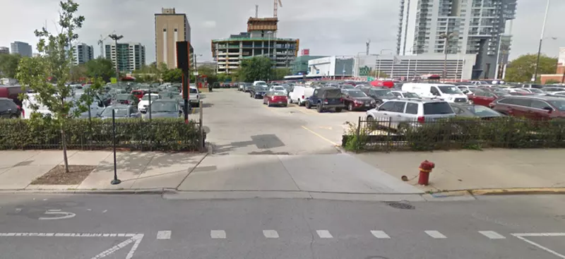 Parking at 718 W. Monroe St. Lot