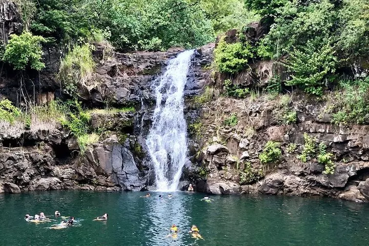 OAHU GRAND CIRCLE Waimea Waterfall, Turtle Beach, North Shore. - Primary Image