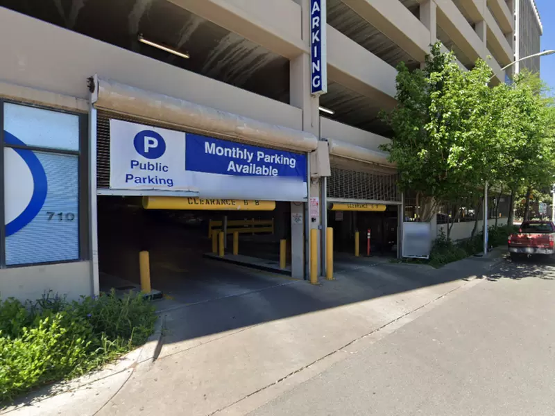 Parking at 710 Trinity St. Garage