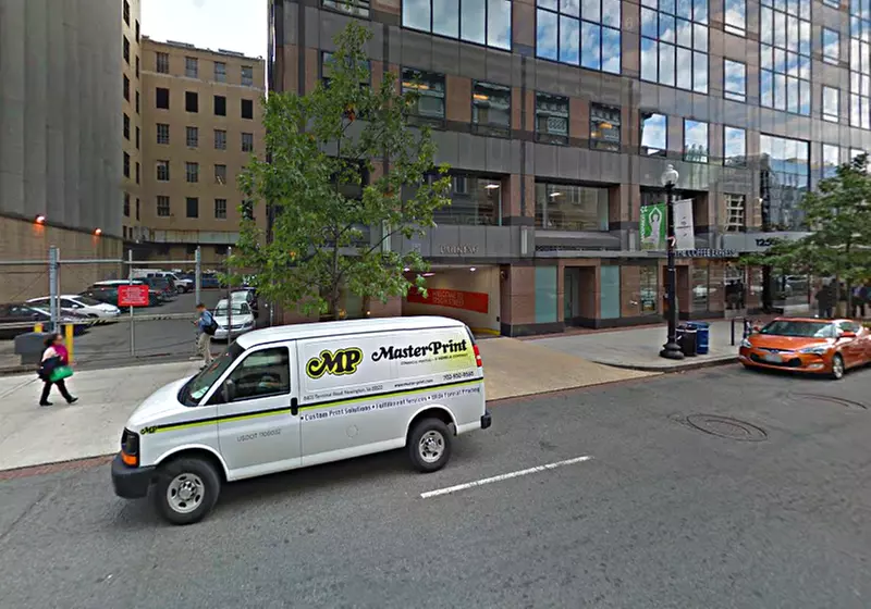 Parking at 1250 H St. NW. Garage