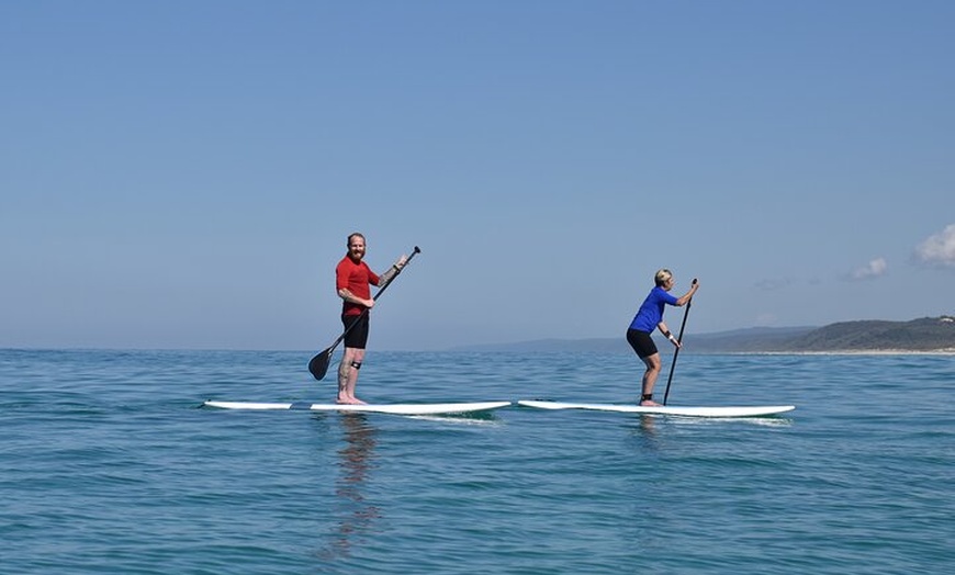 Image 3: Rainbow Beach: Stand Up Paddle Board 4x4 Tour Double Island Point