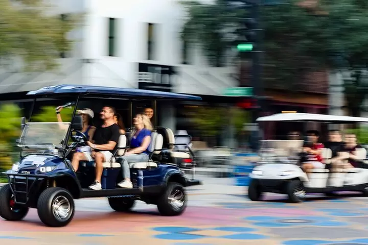Guided Tampa Sightseeing Tour in a Deluxe Street Legal Golf Cart