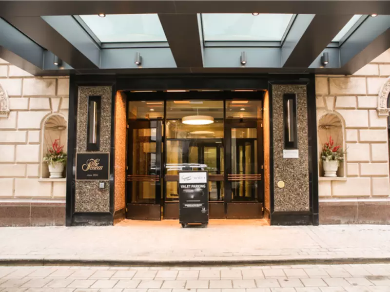 Parking at The Seneca - Valet Kiosk