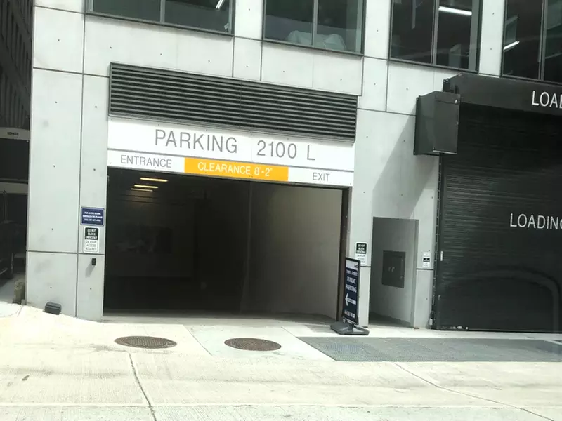 Parking at Alley Entrance - 2100 L St. NW. Garage