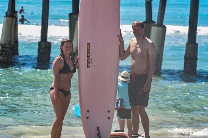 One Hour Surf Lesson with Experienced Instructor