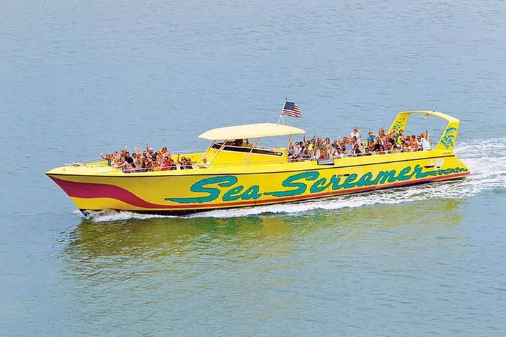 Sea Screamer Boat Cruise in Clearwater Beach with Transport