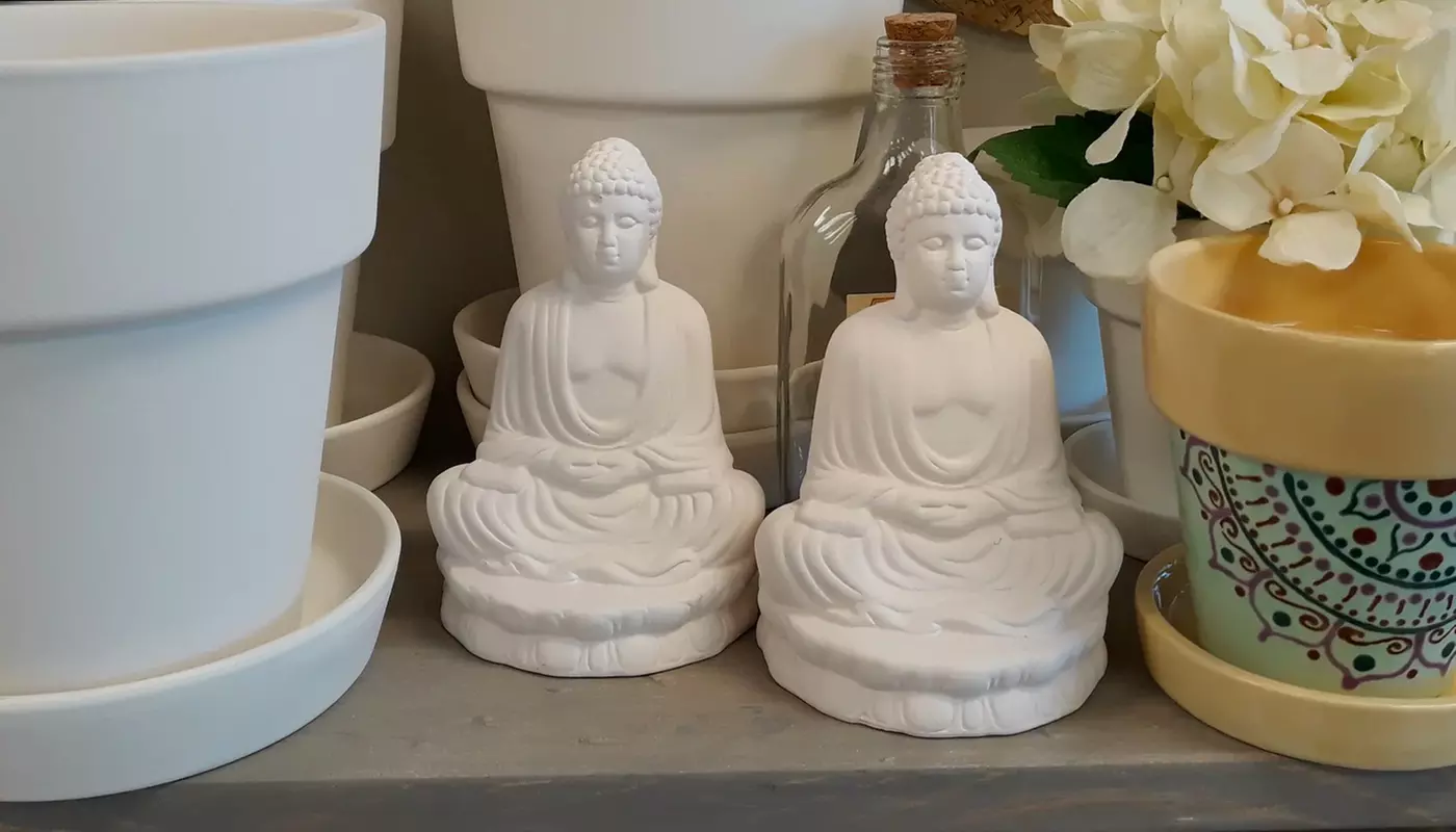 $10 for $20 Worth of Ceramic, Wood Pallet, and Canvas Painting - Second Medium