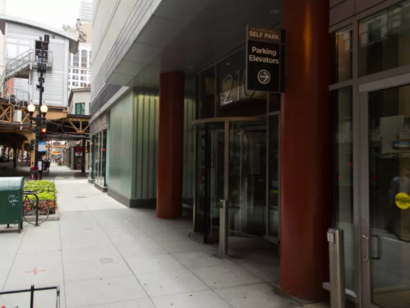 Parking at 210 N. Wells St. Self Park Garage