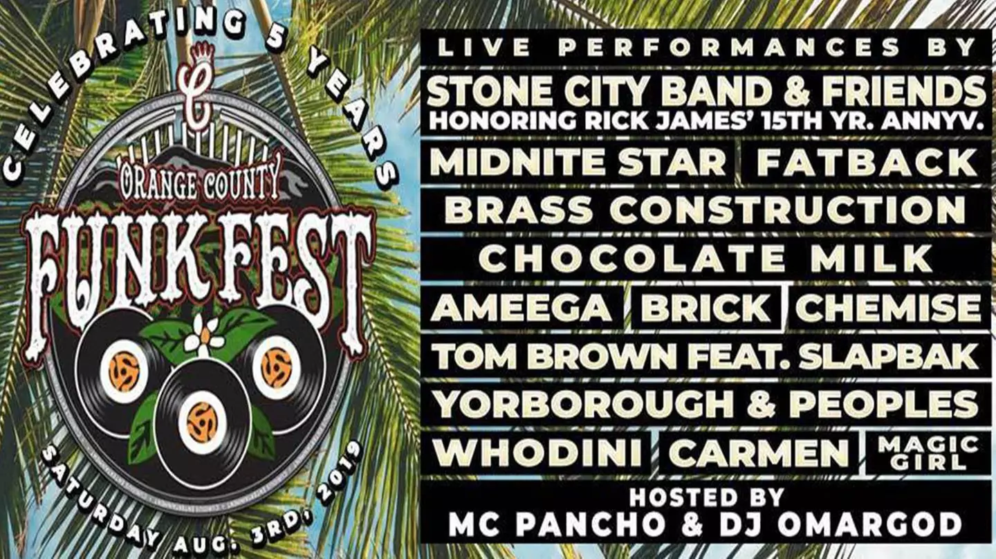 OC FUNK FEST - Saturday, Aug 3, 2019 / 3:00pm (Doors Open at 1:00pm) - Primary Image