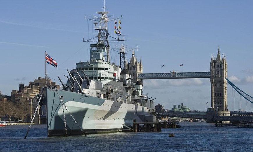 Image 1: Go On-Board HMS Belfast & See London's 30+ Sights Tour