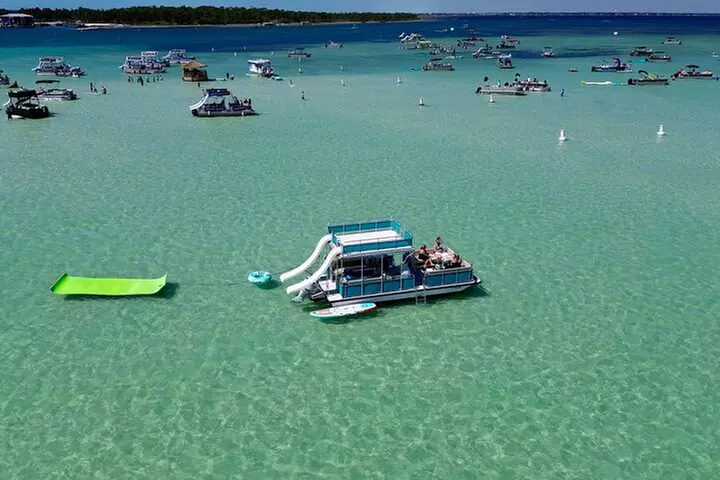 Private Crab Island Double Slides Pontoon Charter - Primary Image