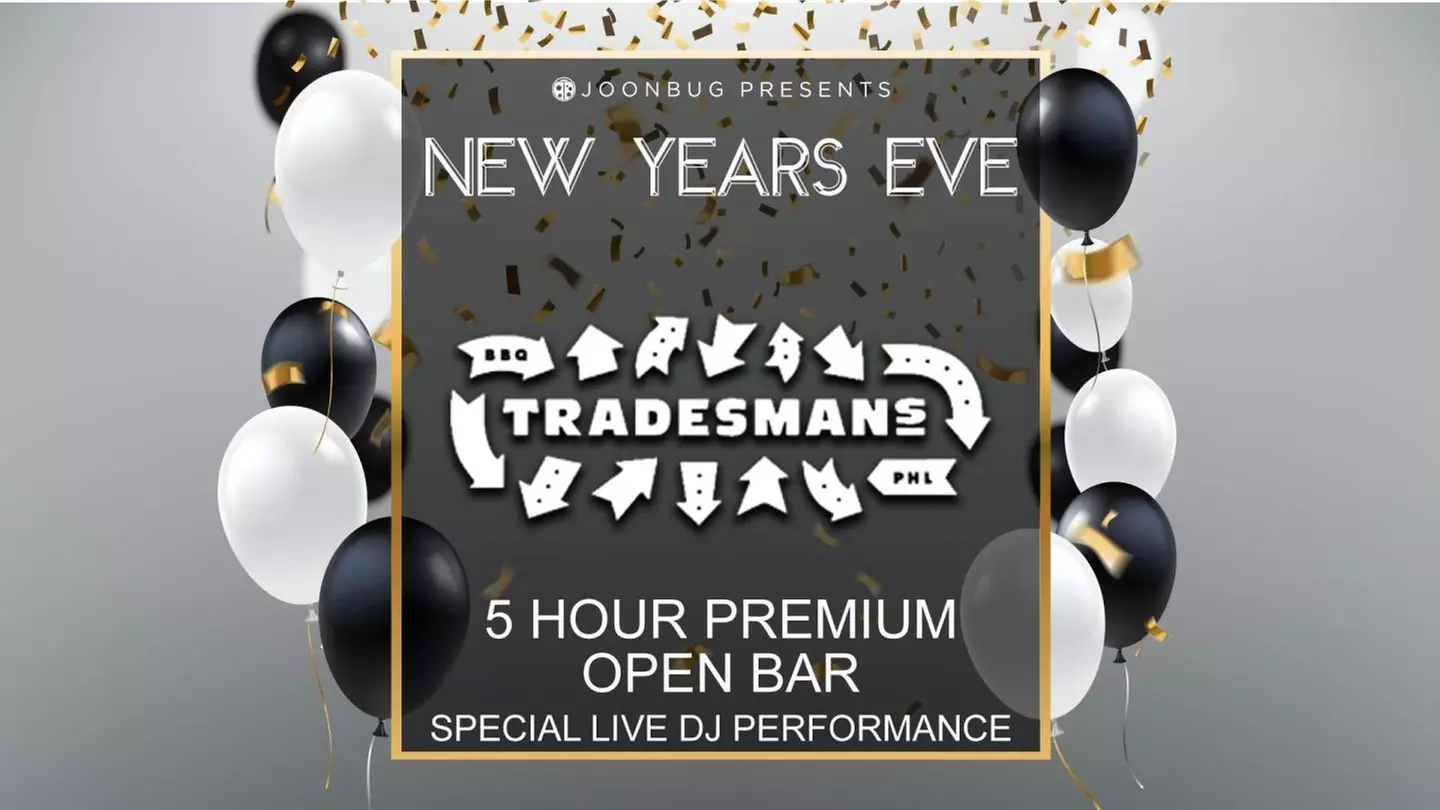 Joonbug.com Presents Tradesman's New Year's Eve Party 2020 - Tuesday, Dec 31, 2019 / 9:00pm-2:00am - Primary Image