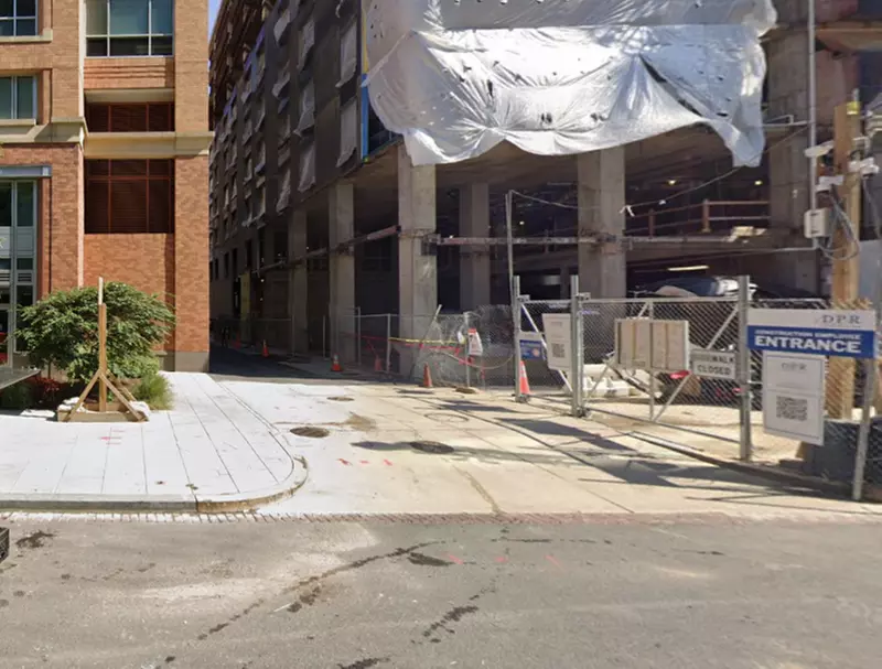 Parking at Alley Entrance - 601 New Jersey Ave. NW. Garage