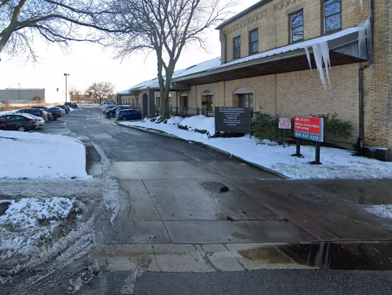 Parking at 528 Bridge St. NW. Lot