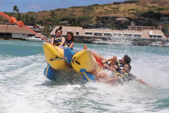 Combo Banana Boat Ride and Bumper Tube Ride in Hawaii