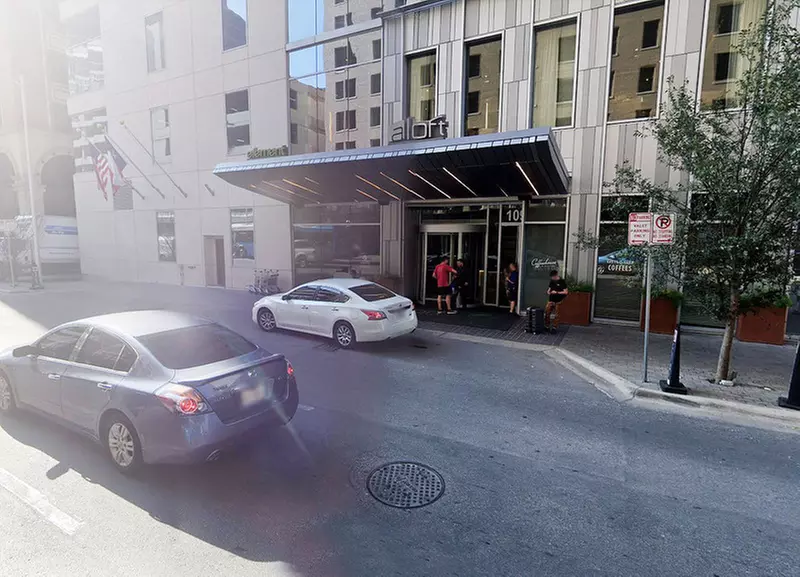 Parking at Aloft Element Hotel - Valet Kiosk