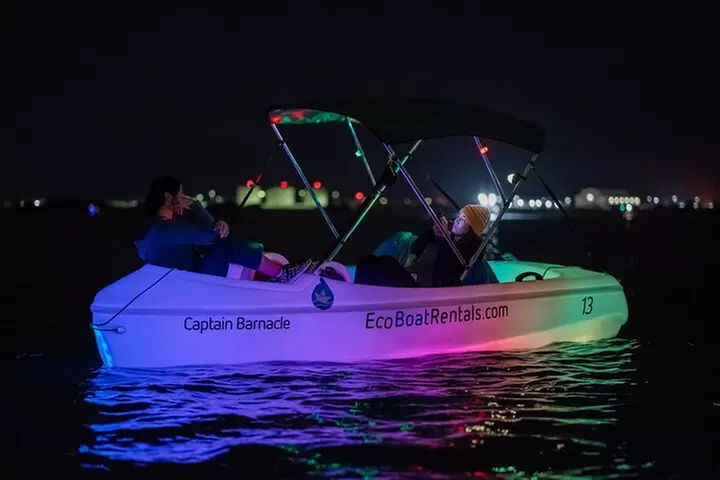 Glow Nightime Pedal Boat Rental in San Diego Bay