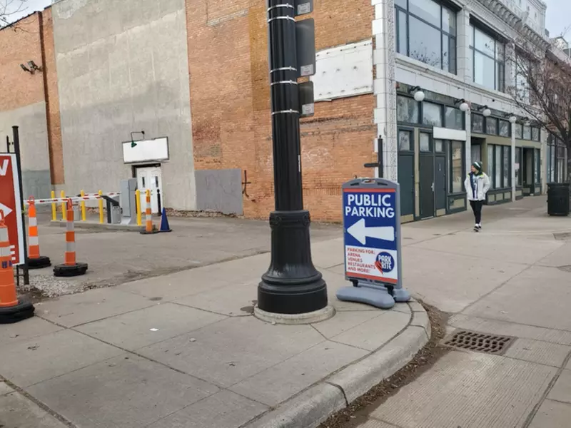 Parking at 3117 Woodward Ave. Lot