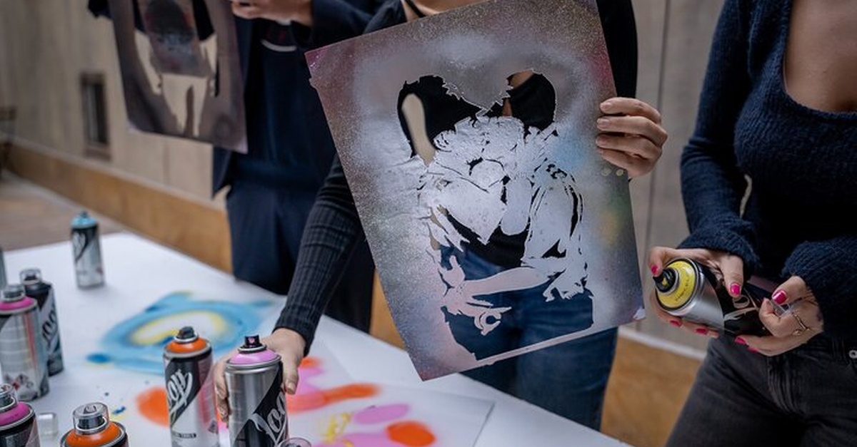 Museo Banksy en Barcelona con taller de arte de stencil y spray