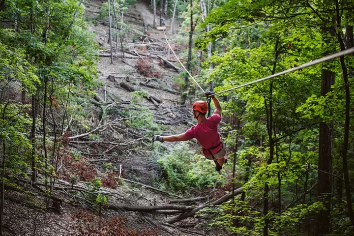 Bransons Best Zipline - Great Woodsman Canopy Tour