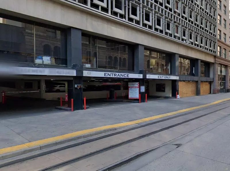 Parking at 1635 Stout St. Garage