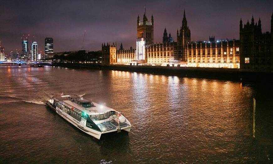 Image 1: London: Hop-On Hop-Off 1 Day River Thames Adventure - Uber Boat