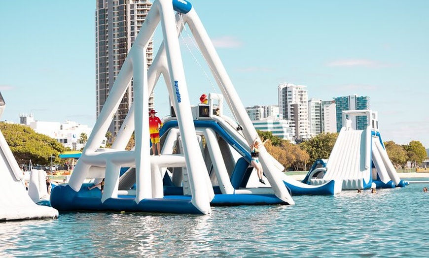 Image 11: GC Aqua Park 50 Minute Inflatable Water Park Activity, Southport