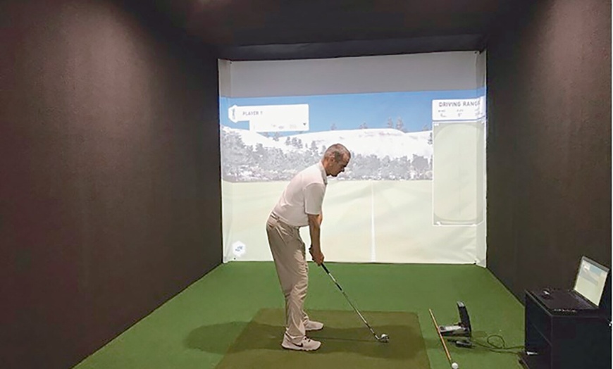 Image 1: $45 For A 2-Hour Play Or Practice Golf Session On The Simulator (Re...