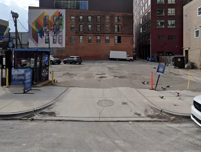Parking at 525 Shelby St. Lot