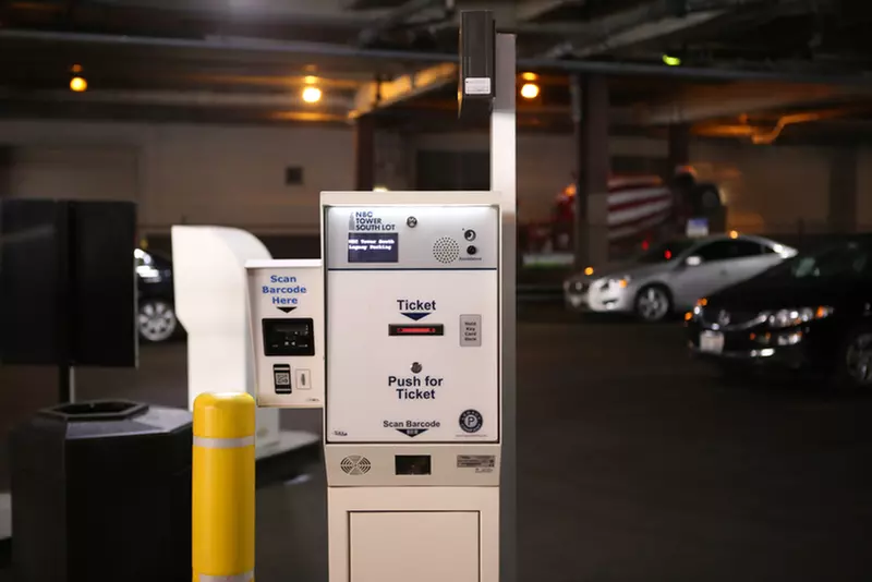 Parking at Underground Entrance - NBC Tower Parking Lot