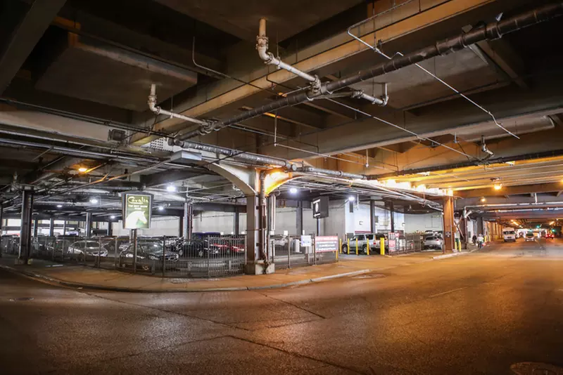 Parking at Underground Entrance - NBC Tower Parking Lot