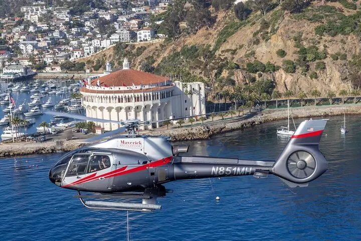 Helicopter Transfer: Long Beach to Catalina Island