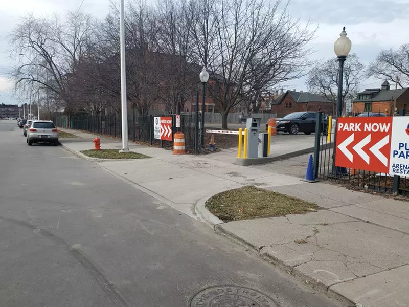 Parking at 3117 Woodward Ave. Lot