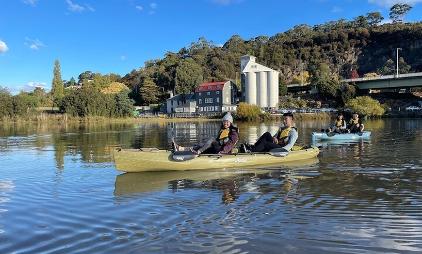 Image 4: Guided Kayak Tour on Launceston's scenic waterfront on foot powered...