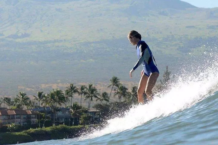 Group Surf Lesson for Beginners in Kihei at Kalama Park