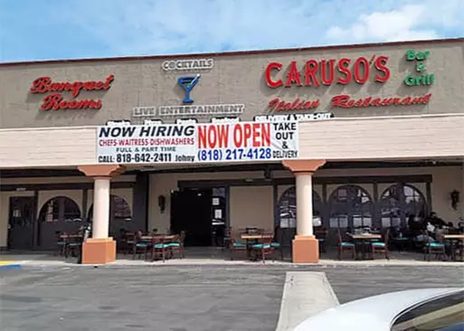5% Cash Back at Caruso's Italian Kitchen