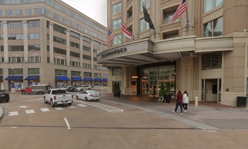Image 1: Parking at Salamander Hotel - Valet Kiosk